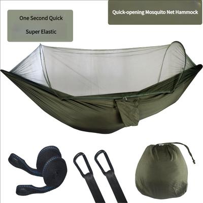 Auto Pop-Up Mosquito Net Hammock for Camping Bug Protection Lightweight Parachute Nylon Double Bed Outdoor Travel