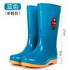 Rain shoes women's tall tube fashion rain boots fleece warm water shoes non-slip thickened adult waterproof shoes medium tube water boots