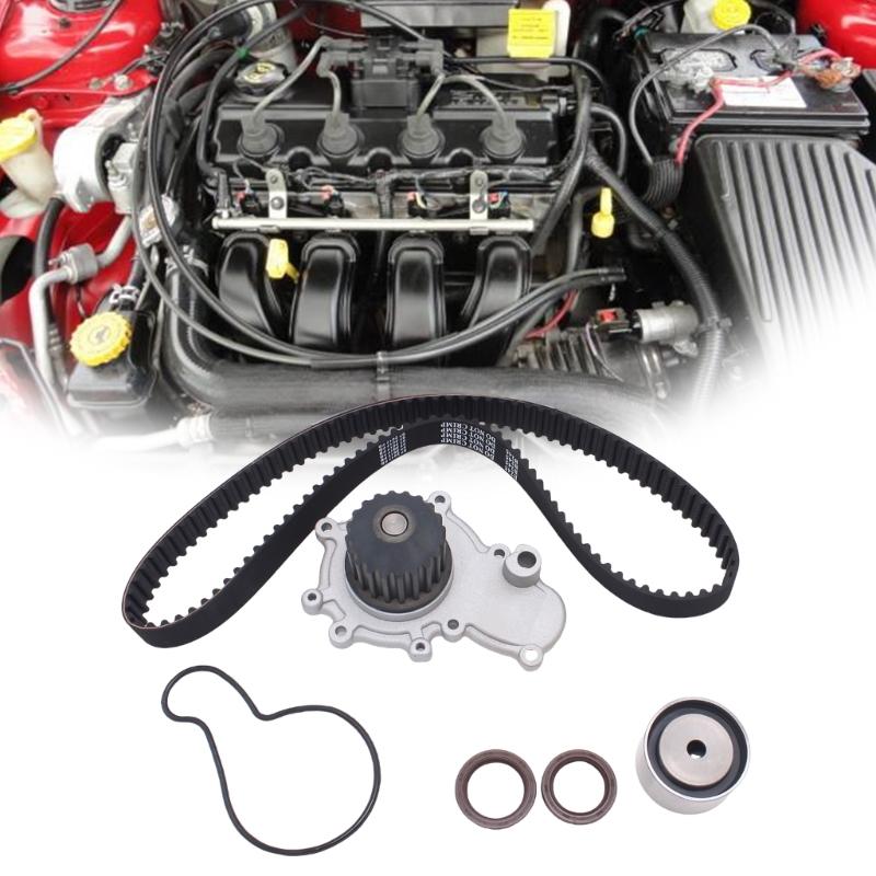Engine Efficiency Timing Belt Set with Water Pump Easy Install Timing Belt set Includes Water Pump for Vehicles 95 to 05