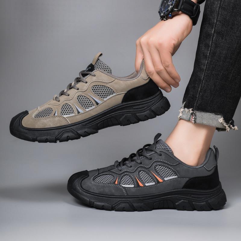 Summer Breathable Hollow Out Mesh Men Hiking Shoes Outdoor Men Sneakers Climbing Shoes Luxury Quality Men Sport Non-Slip Shoes