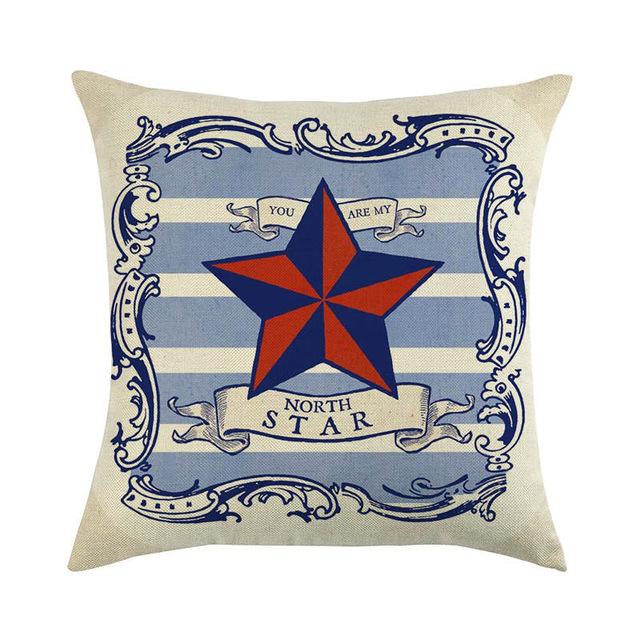 Federa per Cuscino a Forma di Conchiglia Marina Stella Marina Lino Federa per Cuscino Divano Decorazione per la Casa Decorazione Decorativa Federa