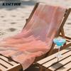 Peach Watercolor Glitter Compact Travel Beach Towel Super Absorbent Sand Resistant, Microfiber for Swimming Camping Yoga
