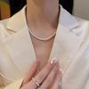 Four Pearl Pendant Necklace Women'S Light Luxury Niche Collarbone Chain Design Sense Simple Accessories