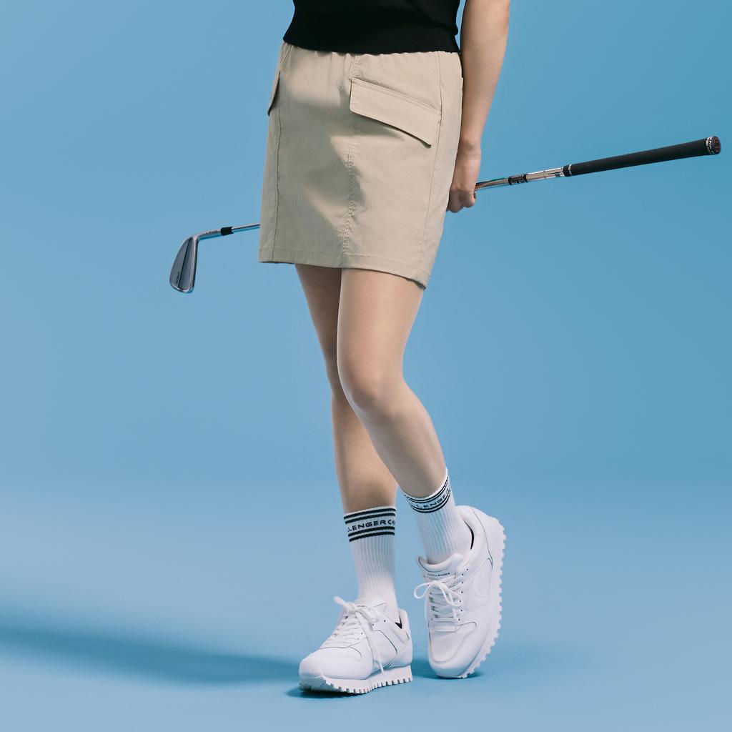 CHALLENGER Women'S Essential Cargo Pocket H-Line Golf Culottes Beige