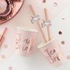 New Bride Team Straws Bachelorette Party Rose Gold Straws Decoration Bridal Shower Wedding Party Supplies Set Of 10 Night Party