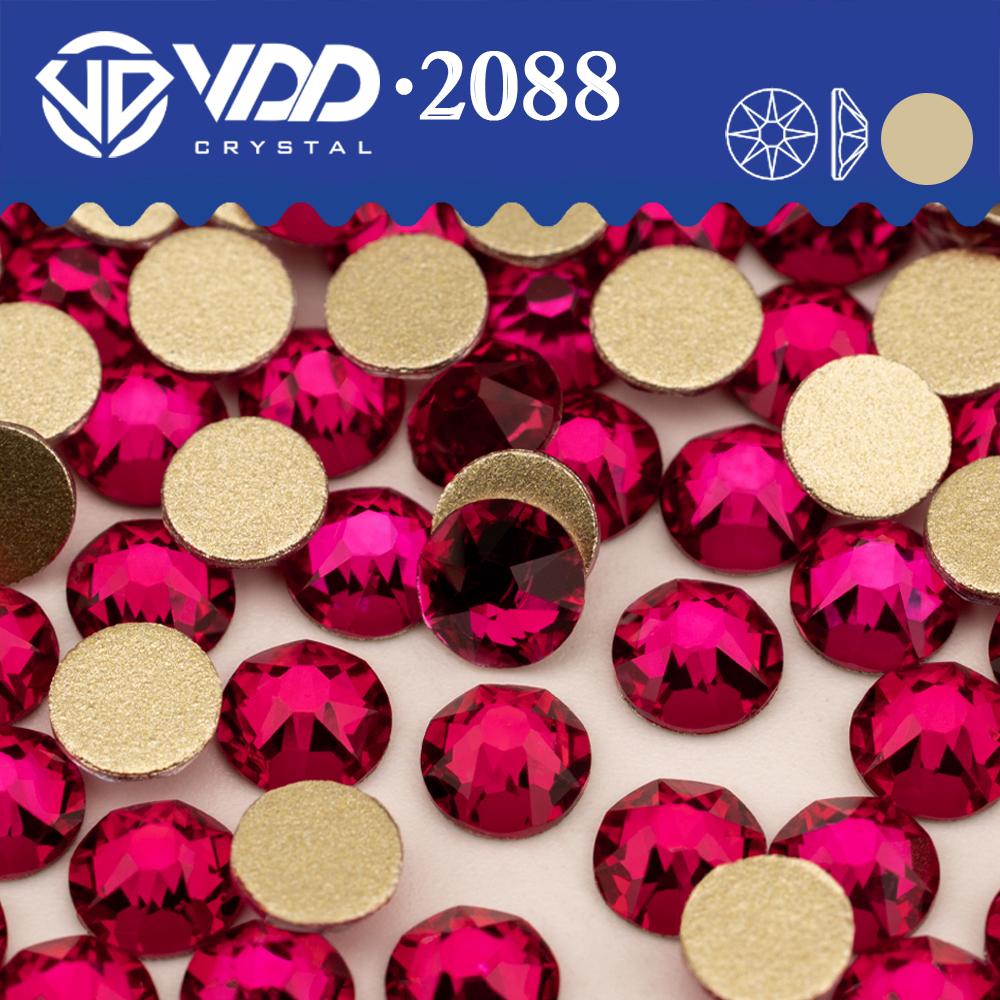 VDD SS16-SS30 High Quality 2088 Rhinestones Crystal Flatback 8 Big 8 Small 16cut Stones for DIY Crafts Nail Art Decoration