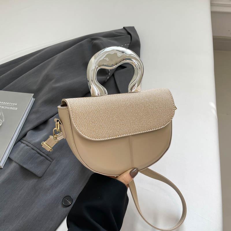 Summer New Niche Design Hand Bag Simple Trend Fashion Shoulder Messenger Bag Solid Color Versatile