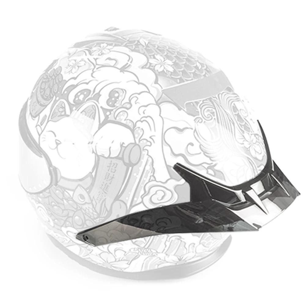 Motorcycle Helmet Spoiler Rear Wing Air Duct Aerodynamic Racing for R50S R50S Pro Attachment Motorcycle Helmet Accessories