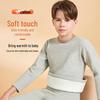 Langsha Boys' Cationic Fleece-Lined Thermal Underwear Set