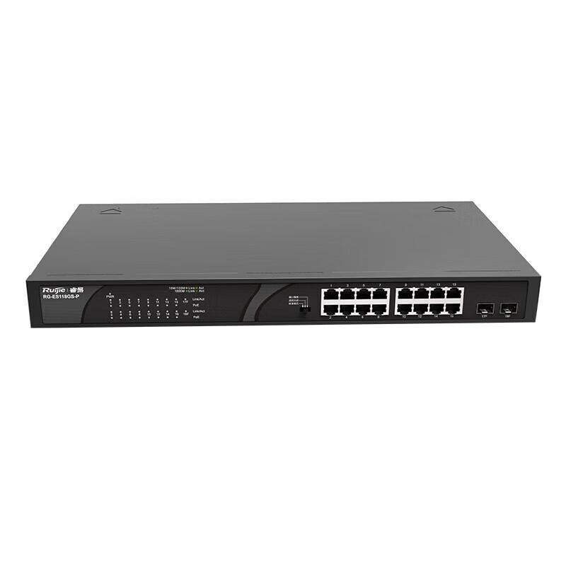 Ruijie RG-ES118GS-P-E 16-Port Gigabit Unmanaged POE Switch