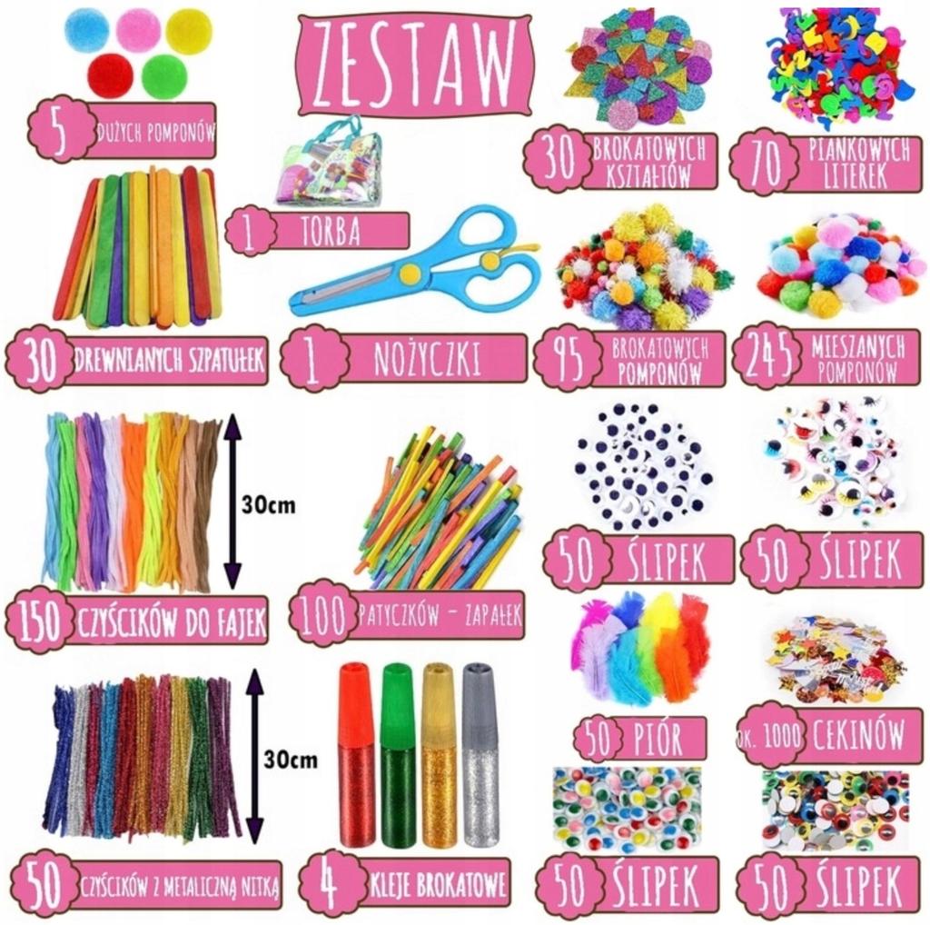 Mega Creative Art Set 2000 Diy Handicrafts For Kids Gift