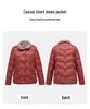 Women's Short Lightweight Down Jacket - Fashionable Turn-Down Collar, Duck Down, 2025 Korean Style, Warm Outerwear