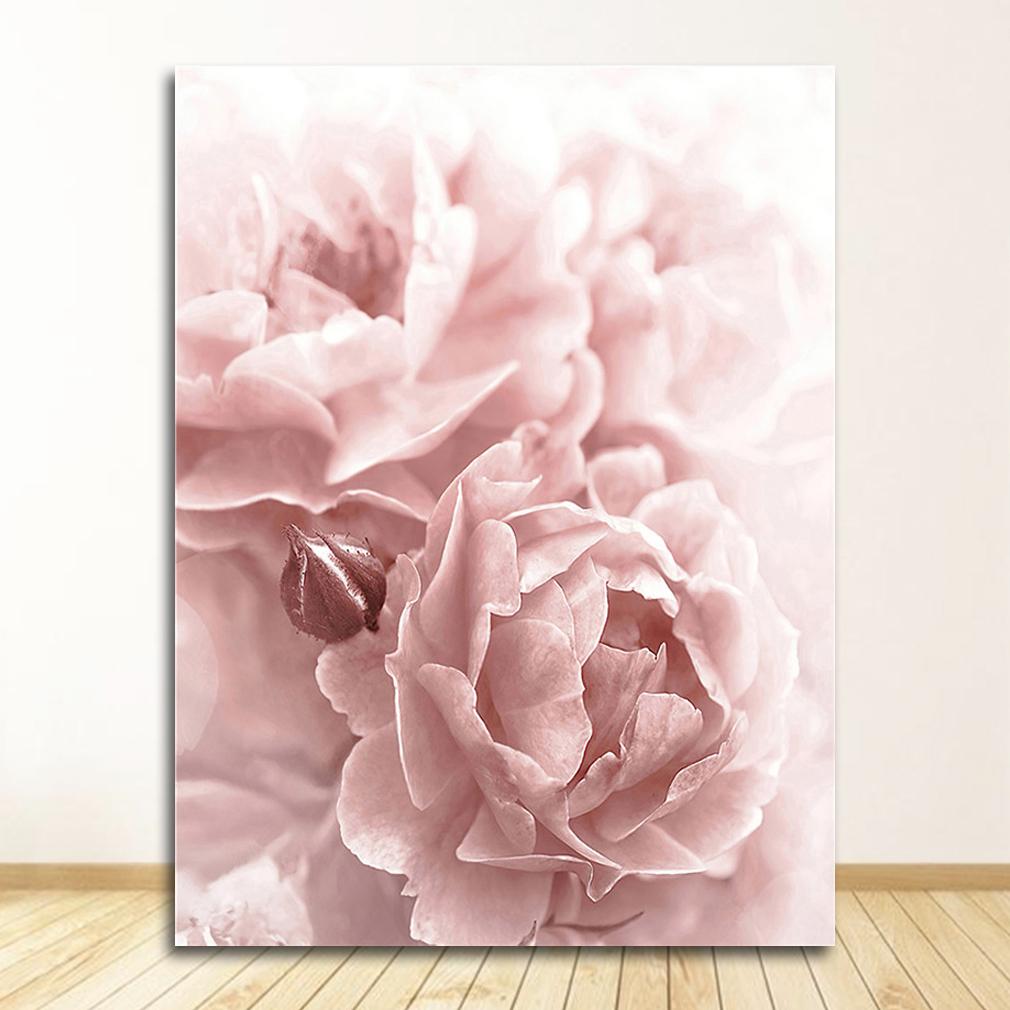 Picture Scandinavian Wall Art Living Room Decor Flower Poster Peony Print Roses Floral Canvas Painting