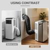 Adjustable Straps Air Conditioner Hose Cover Waterproof With 2 Buckle Straps Hose Insulation Cover Heat Insulation Protective