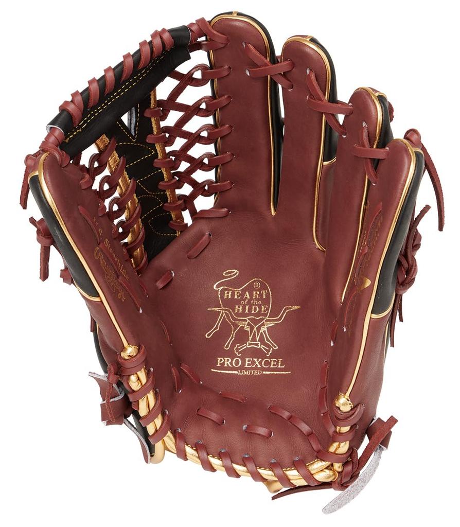 Rawlings PRO EXCEL Wizard COLORS Baseball Glove for Soft Throw HOH® #02 Baseball, Outfielder, GR6HW2CB88MG, Sherry/Black, 12.5 Inches, Right-handed