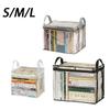 1 Pcs Foldable Book Box Student Dormitory Classroom Book Organizer Transparent Waterproof Household Book Organizing Storage Box