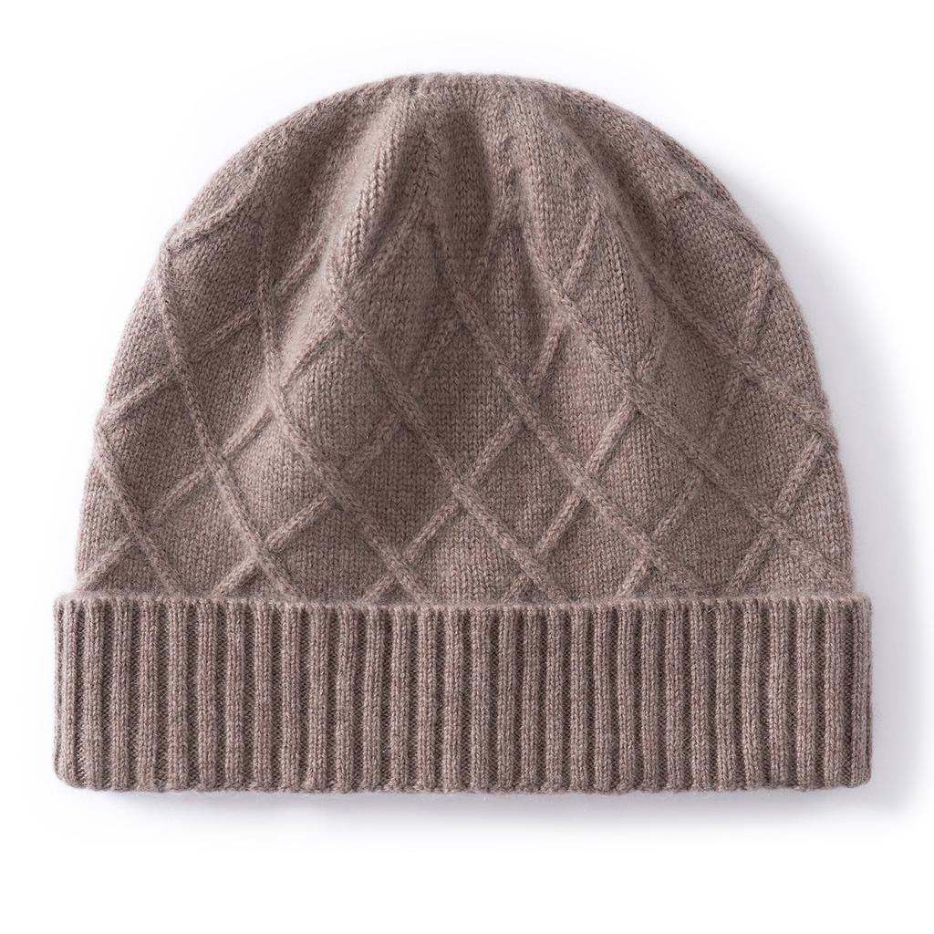 New cashmere pullover knitted hat twisted knitted fashion hat hot-selling knitted hat wool hat