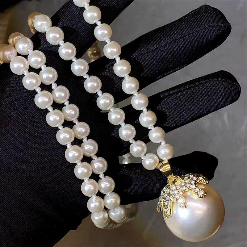 Elegant Pearl Sweater Necklace: Women's Luxury Fashion, Long Japanese & Korean Style