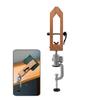 Morsetto da Cucito in Legno e Pelle con Manico Ergonomico per Artigianato e Progetti Design con Presa Materiali Naturali