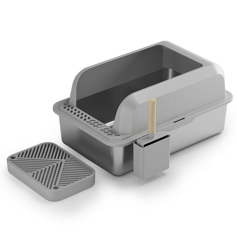 

Кошачий туалет Легкоочищаемые песочницы Очень большой туалет с защитой от брызг Лоток для кошек Полузакрытые горшки для кошек Товары для животных Аксессуары