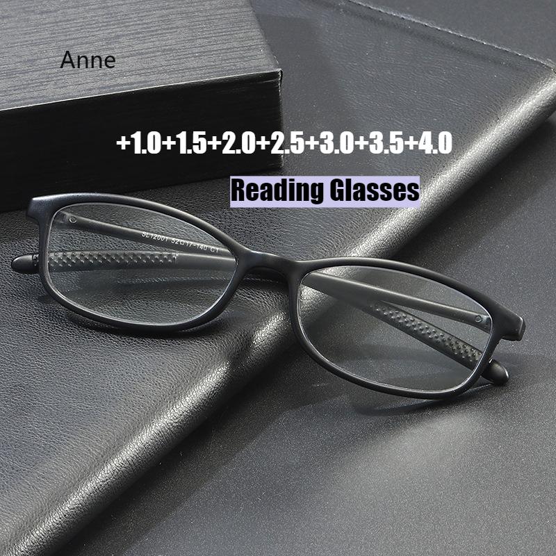 New Anti Blue Light Reading Glasses Men Ultra Light High-Definition Small Frame Eyeglass Middle-Aged and Elderly People Eyewear
