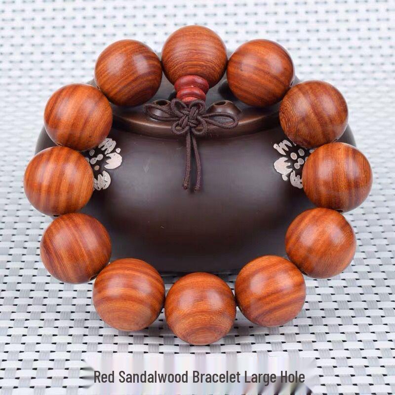 Duobao Agarholz & Rote Bohnen Ebenholz Gebetsperlenarmband 2.0