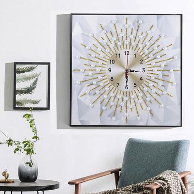 New 3D Special Shaped Diamond Embroidery Frower Wall Clock 5D Diamond Painting Cross Stitch Watch Diamond Decor NY