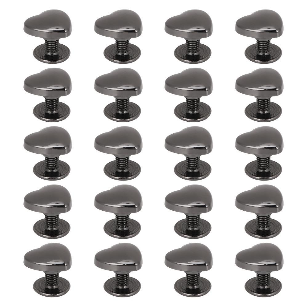 20pcs 14mm Size Decorative Stud Rivets Crossing Screw Gold/White/Bronze Color Leather Stud Kit Back Stud Design