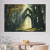 1 Piece of 2D Background Cloth: Mysterious Castle - Adding a Magical Atmosphere To Your Halloween Party