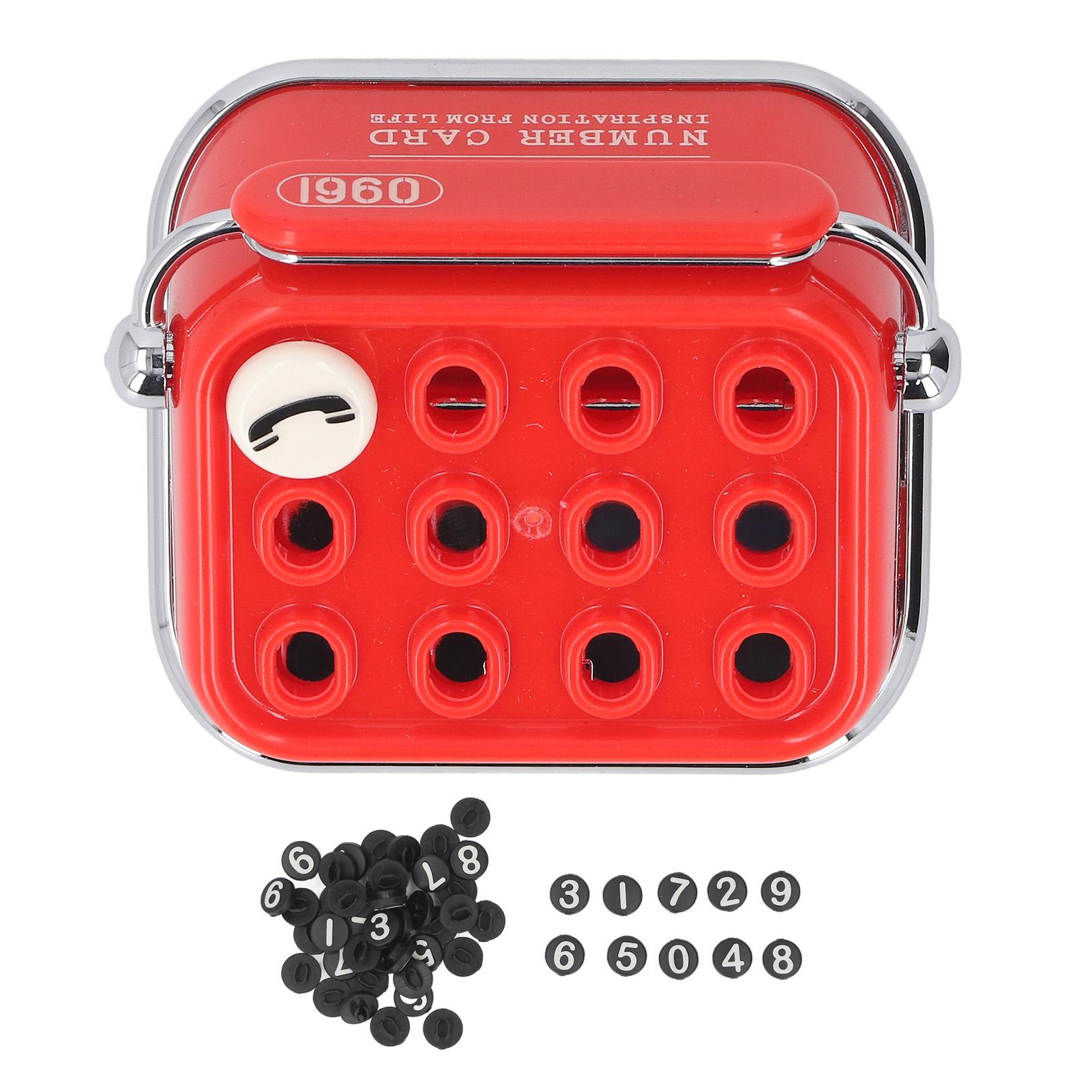 

Vintage Typewriter Car Parking Phone Number Sign Antique Style Decoration Car Dashboard Phone красный