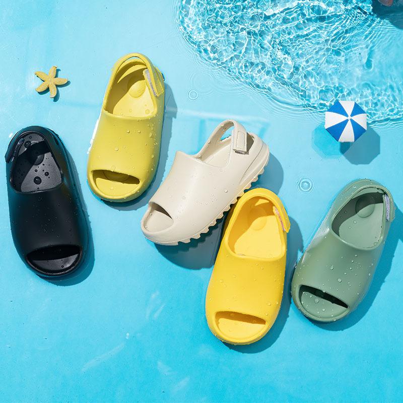Fashion Shevalues Kids Summer Sandals New Thick Sole Baby Coconut Shoes Boys Girls Outdoor Beach Slippers Fashion Children Home Slides
