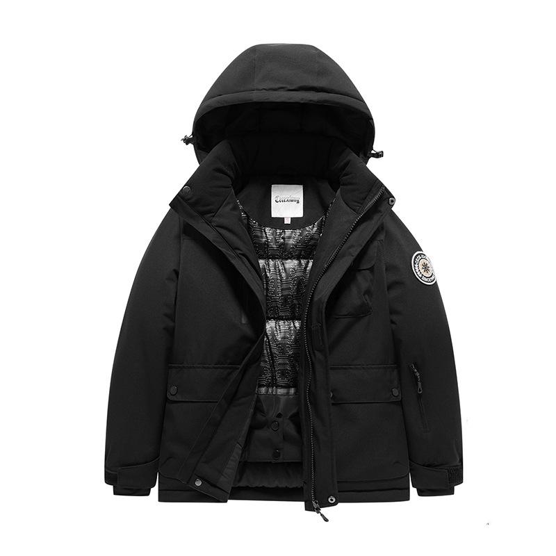 Conjunto de Fato de Esqui Infantil Impermeável e À Prova de Vento - Roupa de Inverno Quente e Moderna para Meninos e Meninas