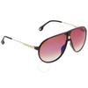 Carrera Brown Shaded Blue Mirror Pilot UniSex SunglaSSeS Carrera 1034 S 02m2 A8 63