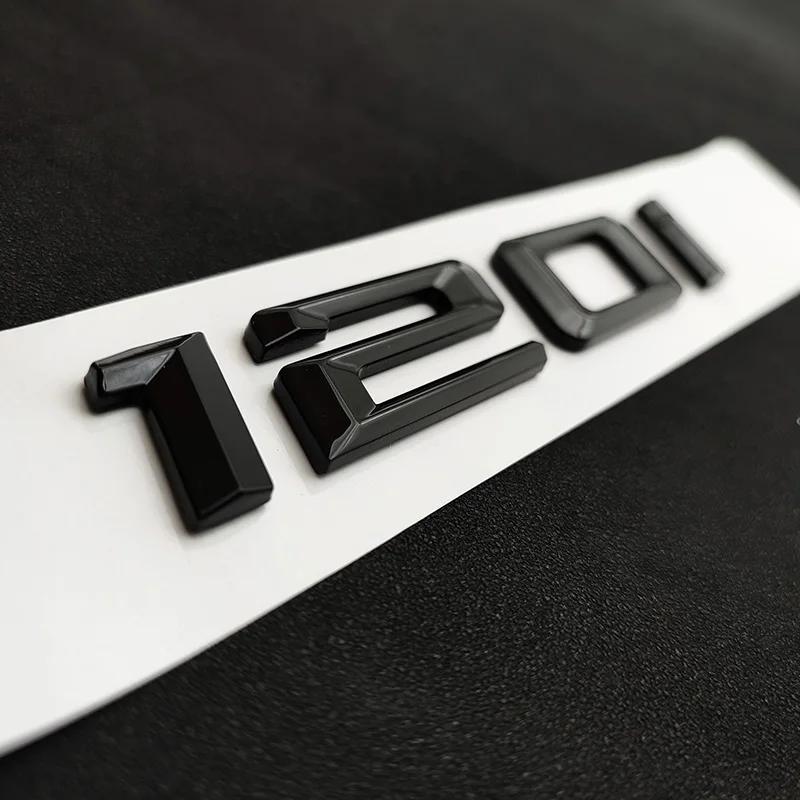 3D ABS Black Logo 114i 116i 118i 125i 130i 135i 140i 120i Emblem Letters Sticker Car Trunk Badge For BMW F20 E87 F21 Accessories BS5