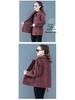 Stylish Faux Lamb Wool Coat for Women Aged 50-60: Warm Particle Velvet Top for Middle-Aged and Elderly Mothers