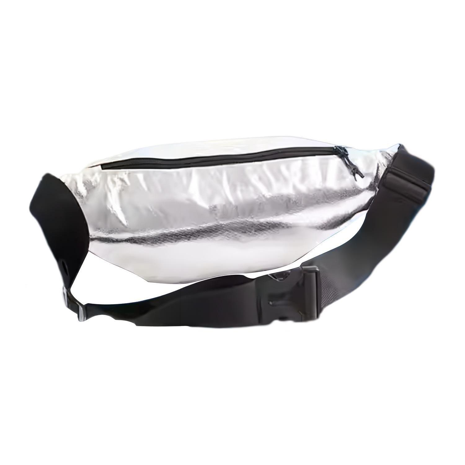 

New LiNing CBA Collection Fabric One Shoulder Crossbody Fanny Pack Regular Men s Silver ABLR190-4 45.0*8.4*17.0CM