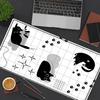 Cute Black Cat Mouse Pad XXL Large Anti-Slip Rubber Esport Gaming MousePad PC Durable Thick Seam Edge Office Gamer Long Desk Mat