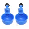 2Pcs Automatic Chicken Water Cup Anti Rust Simple Installation Use Blue Chicken Water Feeder for