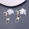 White Angel Pendant With Metal Star Moon Women Girls Earphone Case Decor Bag Charms Kid Party Souvenirs Gift Bag Charm
