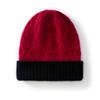 Cashmere hat cashmere autumn and winter knitted thermal hat men's double-layer thickened thermal cover cold ear hat teenager