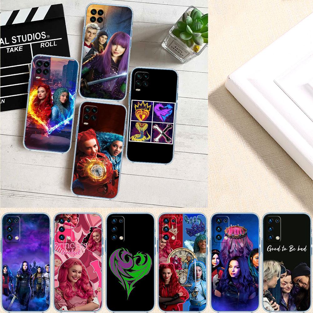 CJ33 Descendants Soft Shell Transparent Phone Case for Samsung Galaxy A04 A04S A14 A23 A34 A54 M23 M33 M52 M53