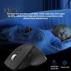 Wireless Mouse with RGB Lighting Modes Adjustable DPI Ergonomic Design 2.4GHz/Bluetooth-compatible Laptop Mouse