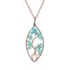 Temu Valence Handcrafted Tree of Life Leaf Necklace N03