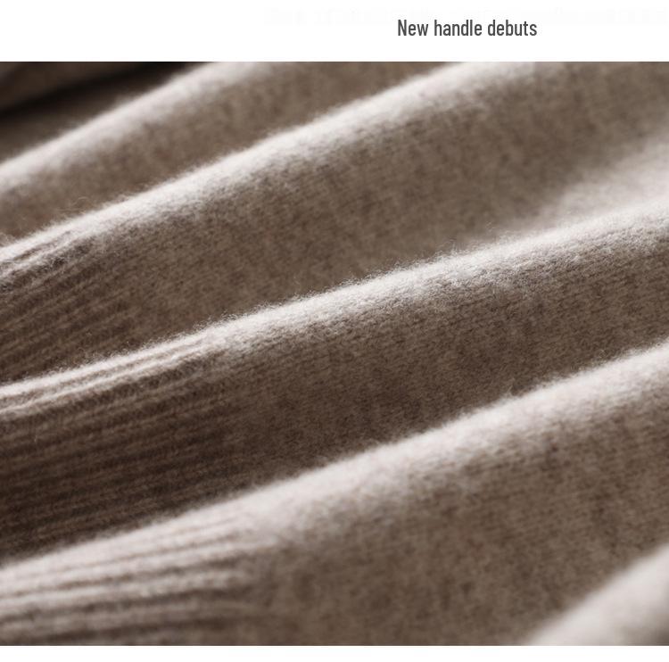 Plus Size Wool Sweater for Women - Autumn/Winter Collection, Lazy Style, Loose Fit, Slimming, Versatile Fashion Base Layer