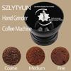 Manual Coffee Bean Mill with Tapered Ceramic Mill Plate, Compact, Lightweight, Portable, Easy To Clean, Adjustable Grinding (Includes 2 Glass Jar, Bru