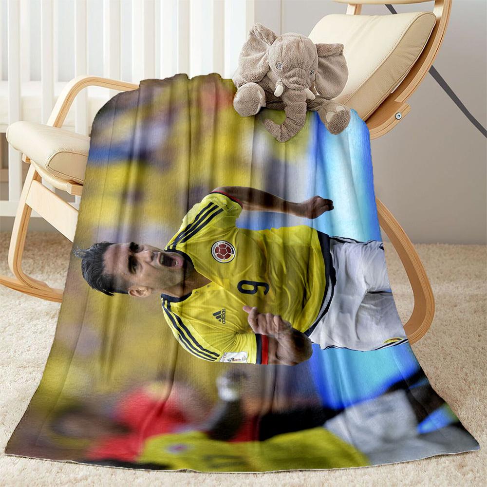 Powerful Soccer Kick Blanket Warmthful Decor Suitable for Couch Picnics Bedding Four Seasons Universal Playful Design