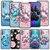 Og Paw Print Aesthetics Phone Case for Samsung Galaxy A55 A35 A17 A07 A15 A13 A25 A51 A71 A72 A73 A32 A52 A52S A41 5G Soft TPU