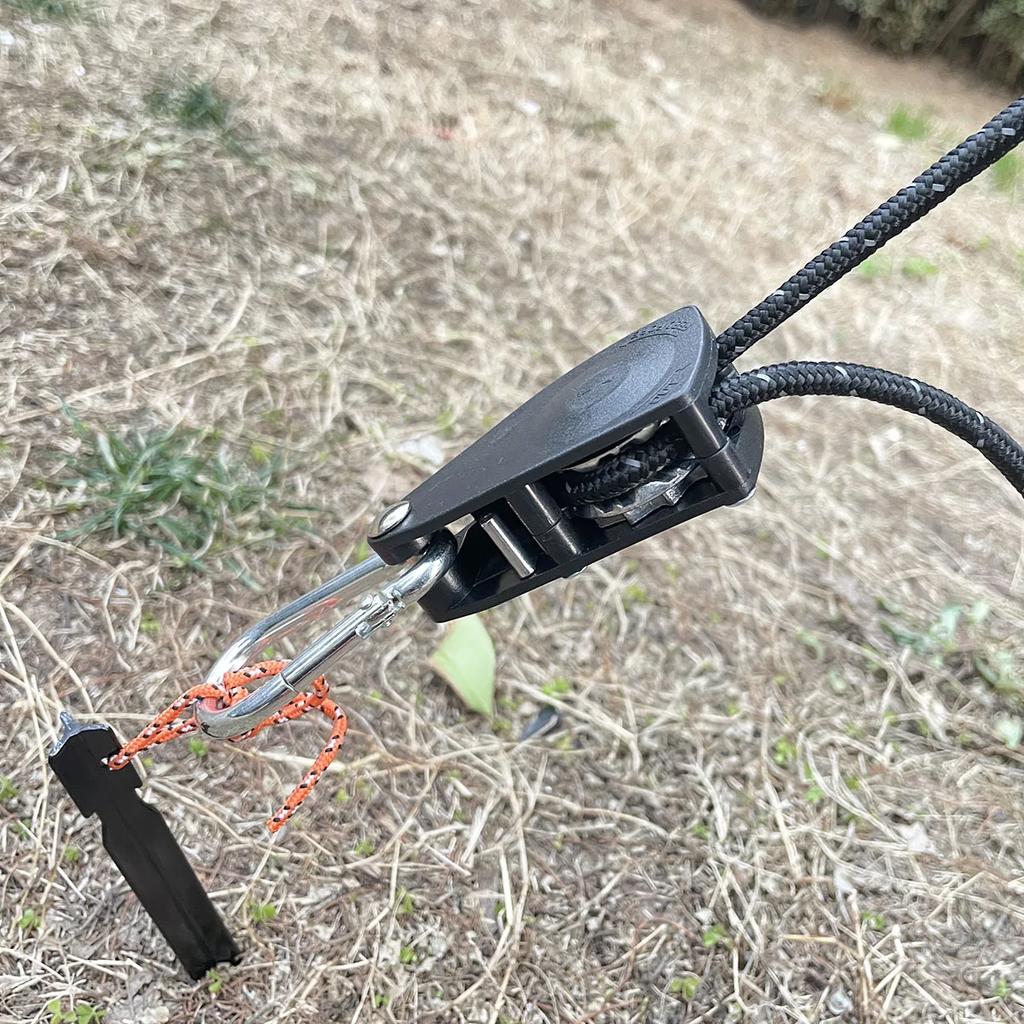 4mm tenda da campeggio corda riflettente tirante fissaggio corda del vento fibbia puleggia cricchetto tendalino gancio per corda