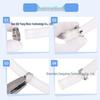 50-Pack 304 Stainless Steel Adjustable Single Ear Hose Clamps, 5.3-33.1mm