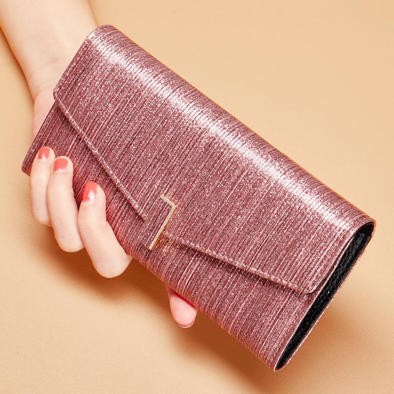 Ladies  wallet, long genuine leather, niche design, stylish handbag, large capacity wallet